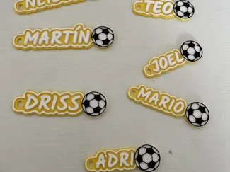 KEYCHAINS LLAVEROS NOMBRE FUTBOL