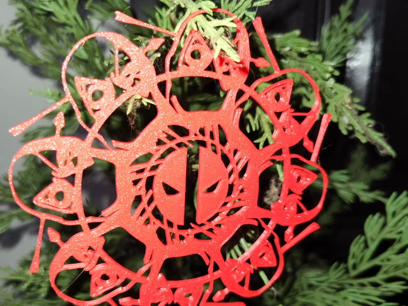 Deadpool Snowflake Ornament
