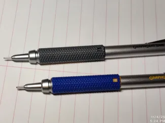 Pentel Graphgear 1000 Grip - Wider with Knurling!!