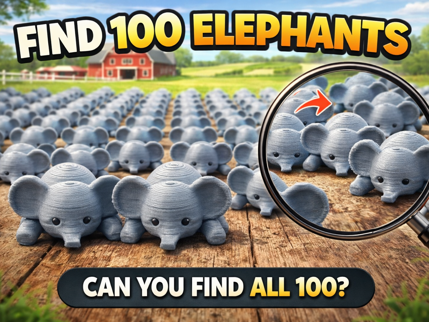Find 100 Mini Elephants – Hide Them Everywhere