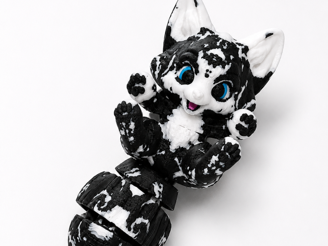 cute marble fox