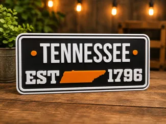 3d Printed Tennessee Sign
