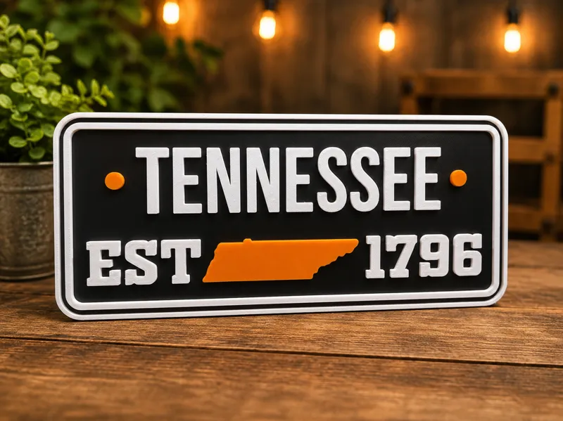 3d Printed Tennessee Sign