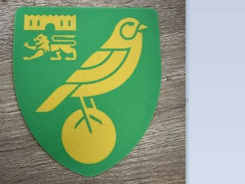 Norwich city badge Coaster
