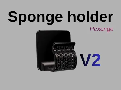 Hexonge V2 - Wall Mounted Sponge Holder