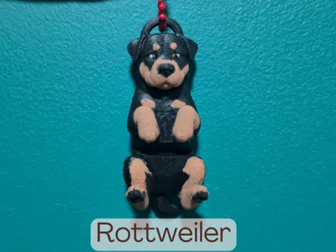 Llavero: ROTTWEILER - Articulated Keychain Toy Flexi Dog — referencia de MakerWorld