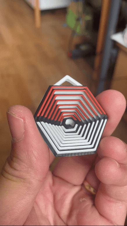 Pokemon ball flexi fidget keyring keychain