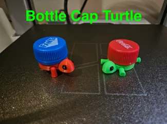Articulated Bottle Cap Turtle 