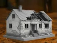 ww2 damaged large house 