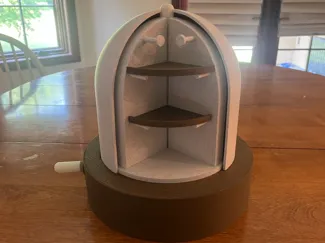 Fully 3d Printed Crankable Rotating Jewerly Box