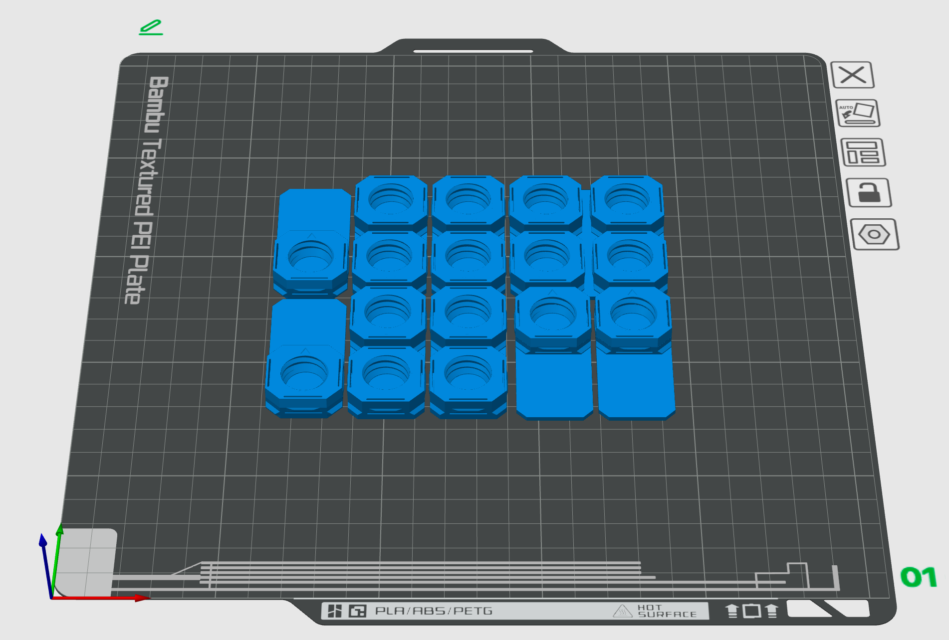 Single plate snaps set