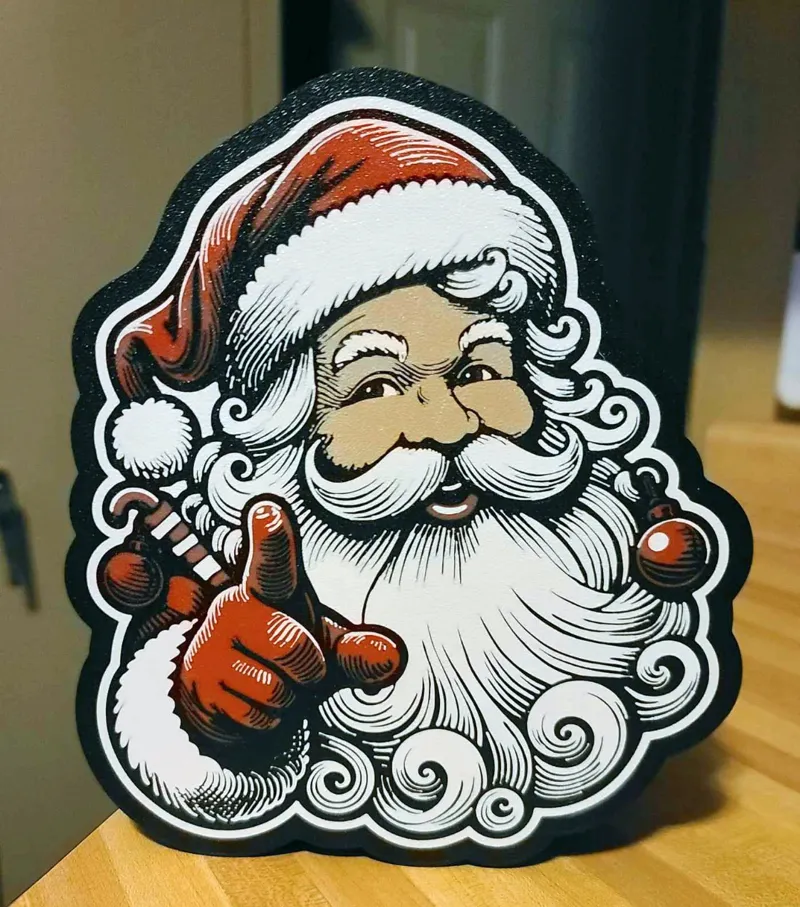 Santa Clause Christmas Light Box