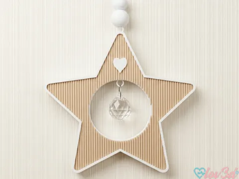Marco decorativo: Boho Star Crystal Suncatcher — referencia de MakerWorld
