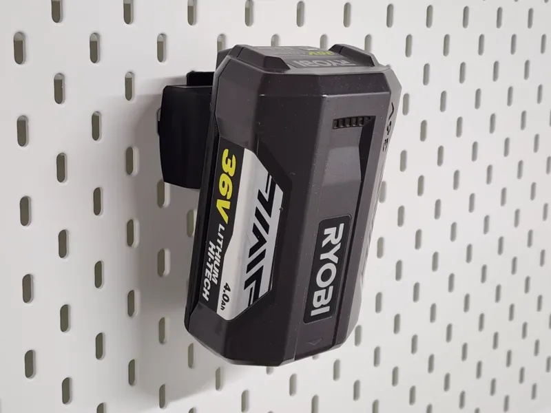 Ryobi 36V Battery Holder for IKEA SKADIS