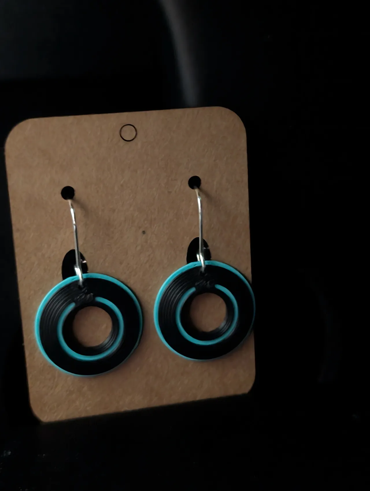 Tron Light Disk earrings ( small) view 2