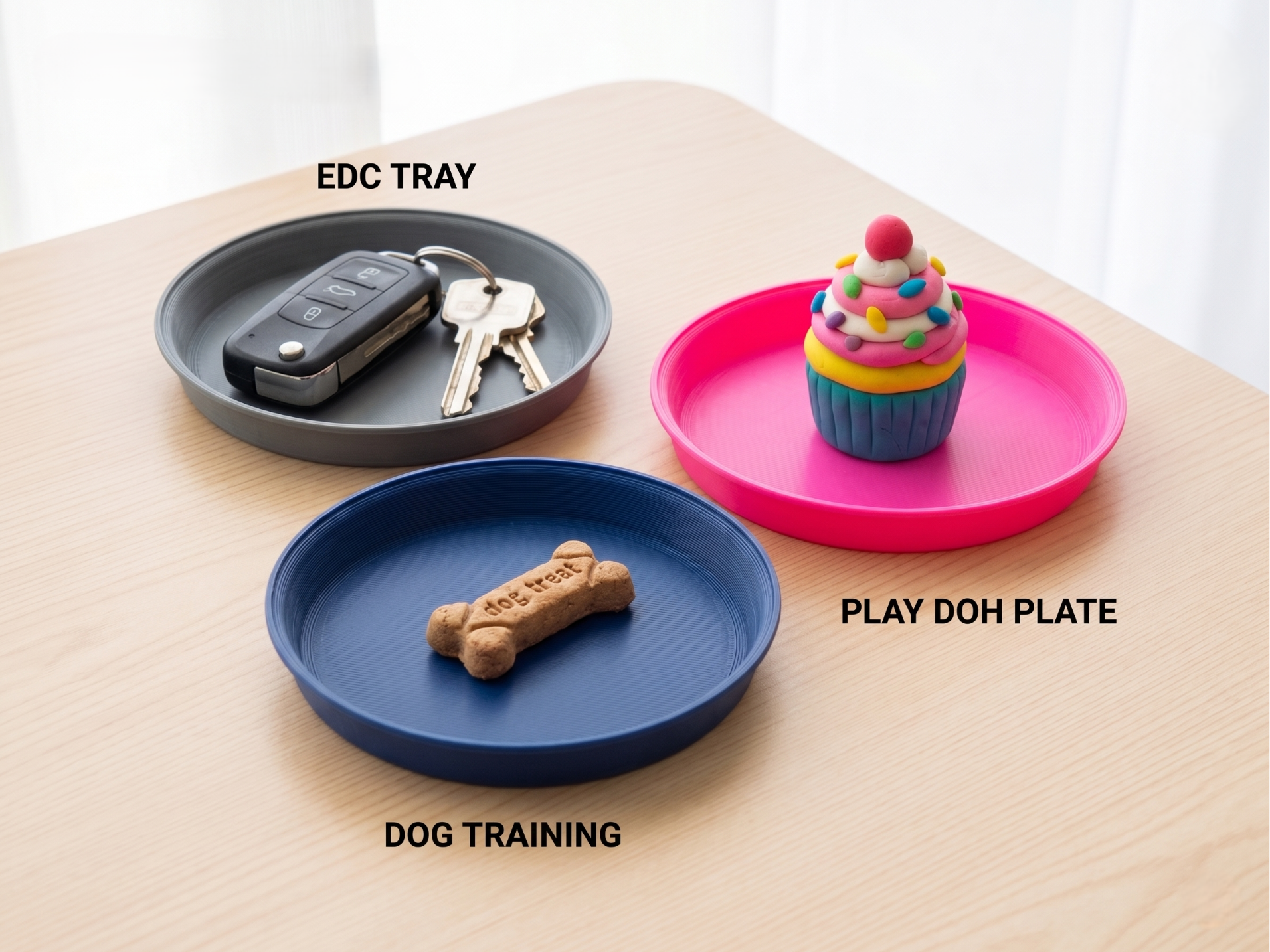 Multipurpose Mini Plate (Play-Doh, EDC, Kitchen)