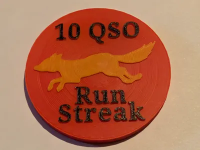 10 QSO Run Streak Coin
