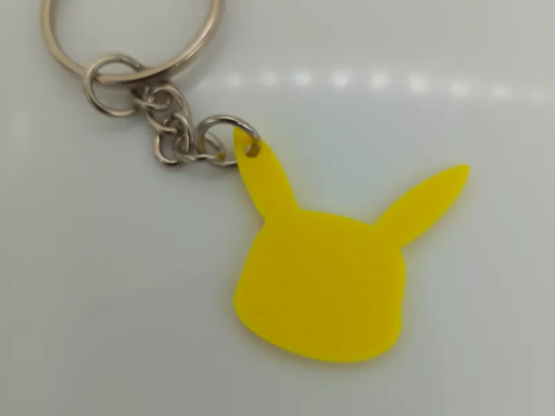 cute Pikachu Keychain single color