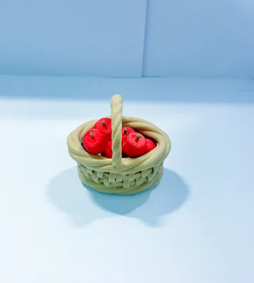 Modelo para impresión 3D: Harvest Apple Basket Hat Desk Goose Gear — vista de referencia 5