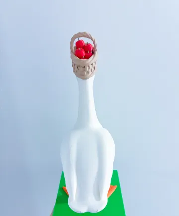 Modelo para impresión 3D: Harvest Apple Basket Hat Desk Goose Gear — vista de referencia 4