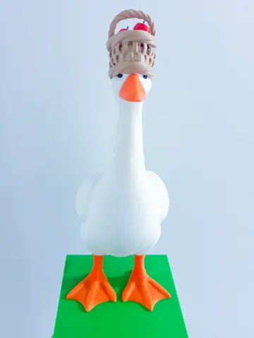 Modelo para impresión 3D: Harvest Apple Basket Hat Desk Goose Gear — vista de referencia 2