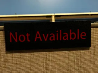Cubicle Status Sign