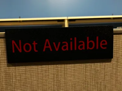 Cubicle Status Sign