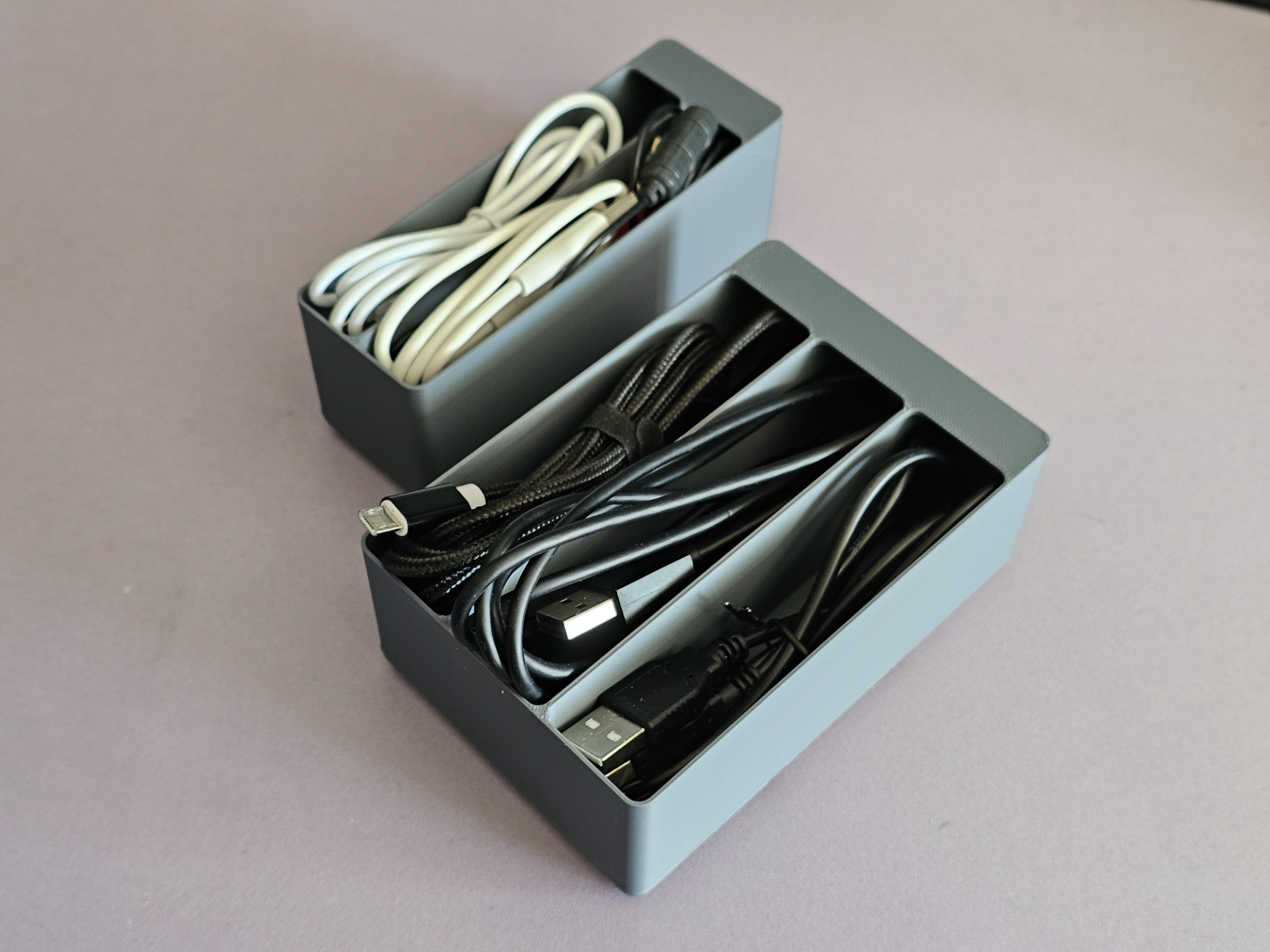 Gridfinity Cable Organizer - Box 2X3 and 1X3