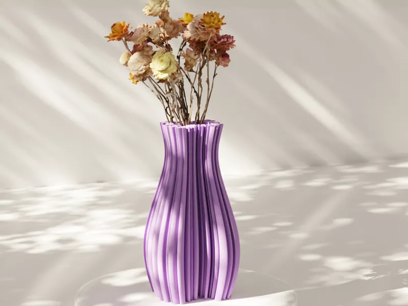 Organic vase - differential growth