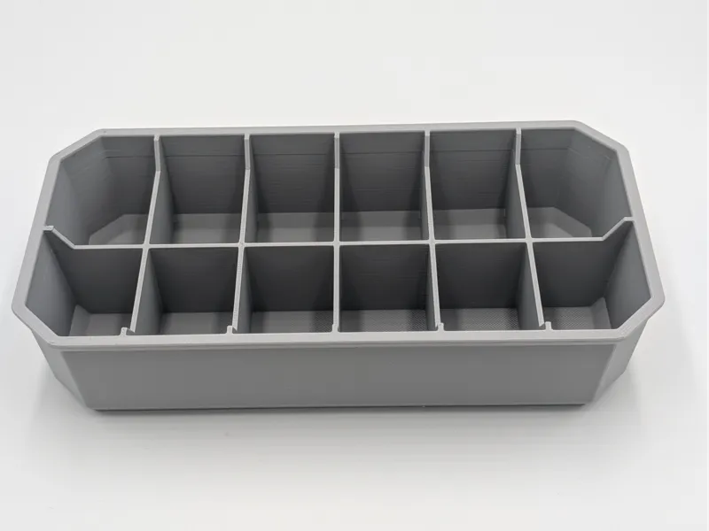 6x2 Ice cube tray Packout low profile NO LABEL