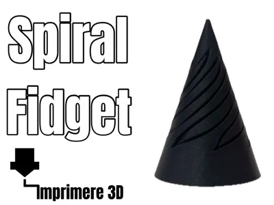 Spiral Triangle Fidget Toy | POINTED TOP