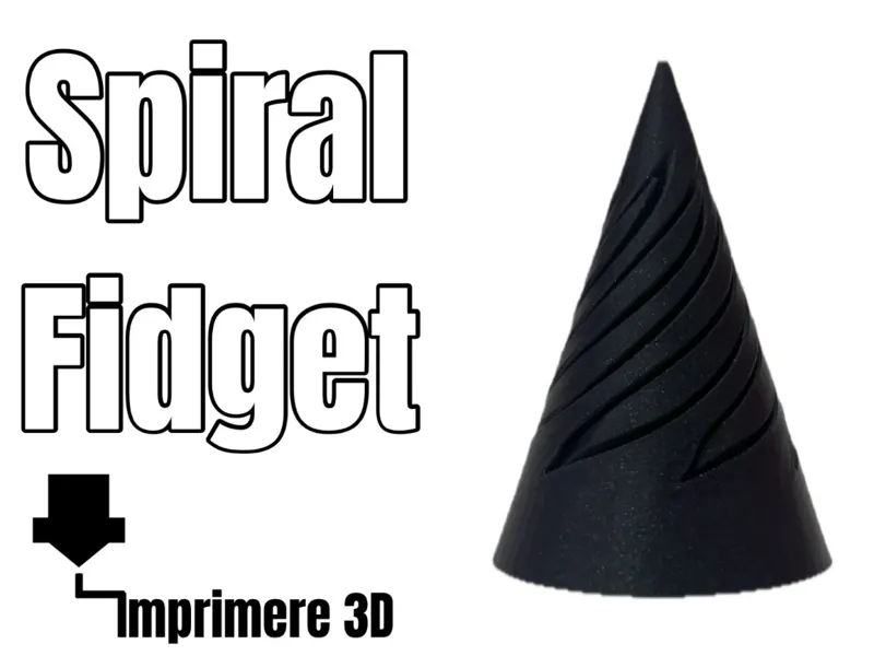 Spiral Triangle Fidget Toy | POINTED TOP