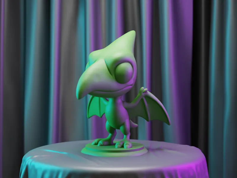 Pteranodon Dinosaur Kawaii Chibi Figure