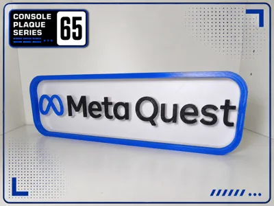 Console Logo Plaque - Meta Quest