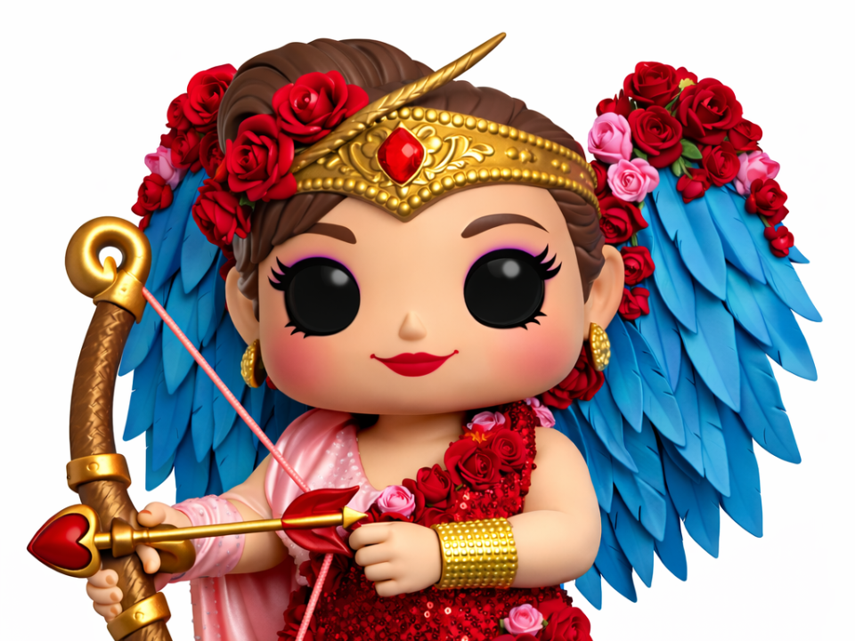 Romantic Cupid Figurine – Love Decor STL