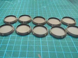 Base mit Nummer für 25mm base