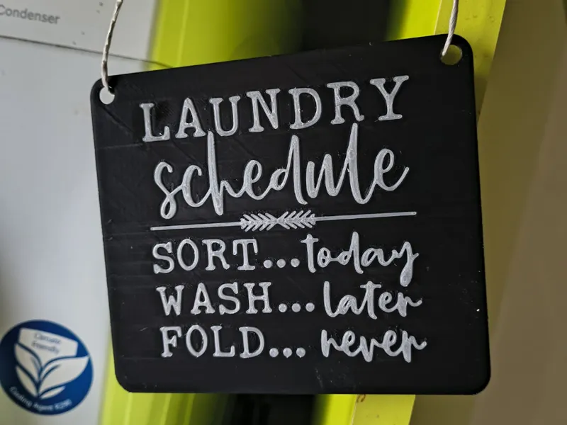 Inspirational laundry quote