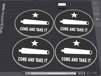COME AND TAKE IT Coaster 