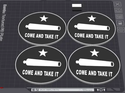 COME AND TAKE IT Coaster 