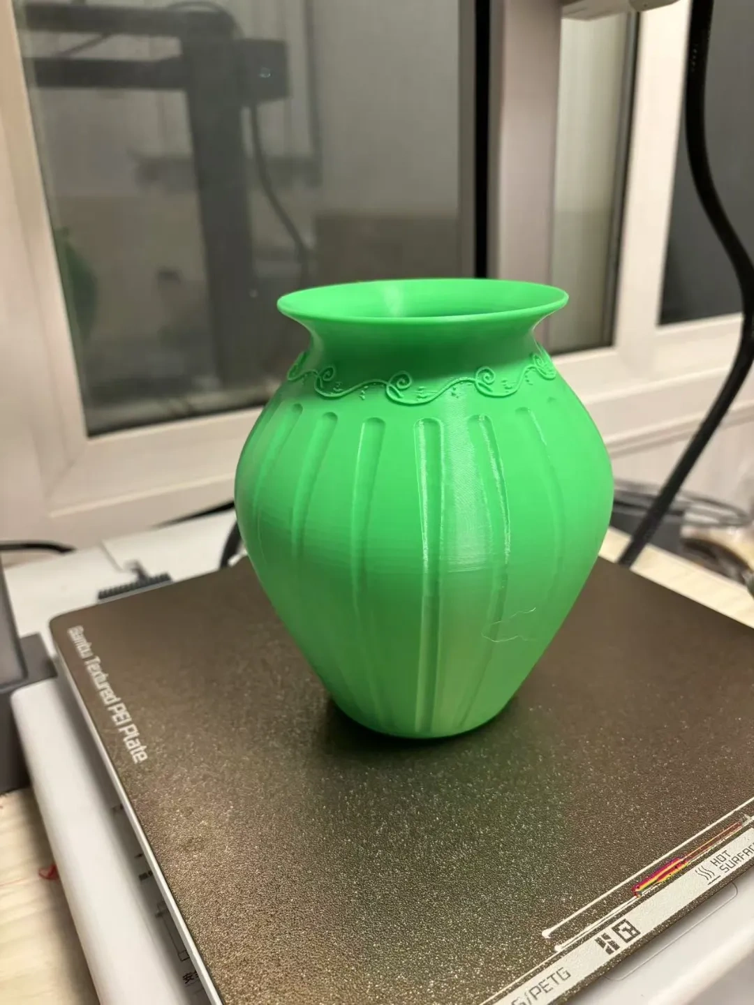 Miniatura 1 do modelo 3D 花纹花瓶一套3件（适合家居装饰）