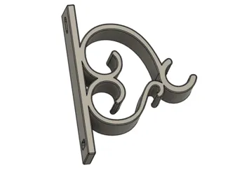 Decorative Curtain Rod Bracket (Rod 16 mm.)