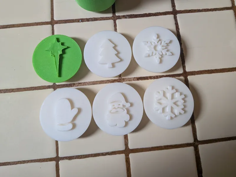 Christmas soap stamps with handle