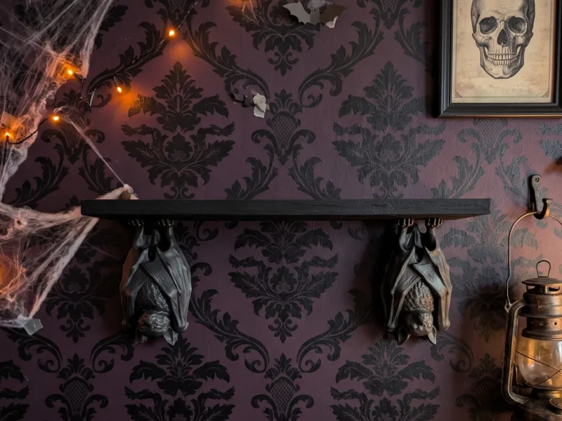 Bat Shelf Halloween theme