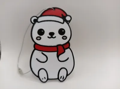 Polar Bear Christmas Tree Ornament