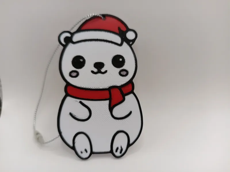 Polar Bear Christmas Tree Ornament