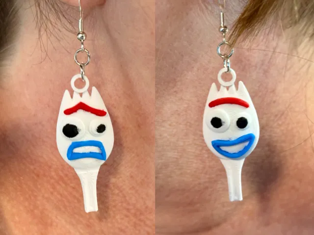Spork Character Earrings