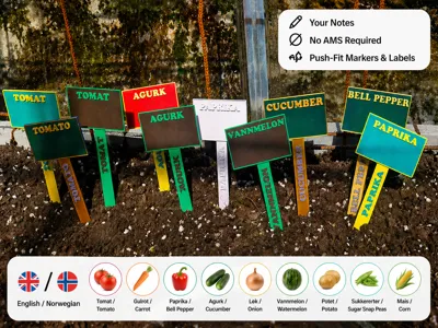 Push-fit Plant Marker and Label Set