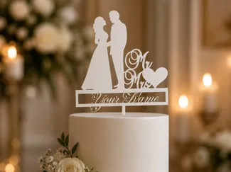 Customizable Wedding Cake Topper