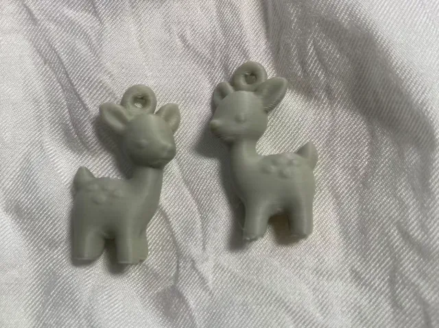 立体小鹿耳环