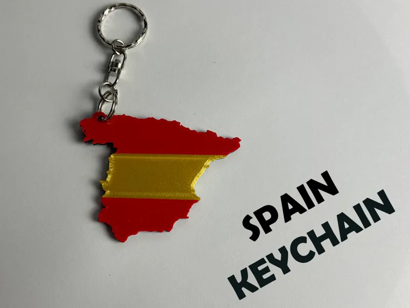 Spain Keychain – Country Silhouette